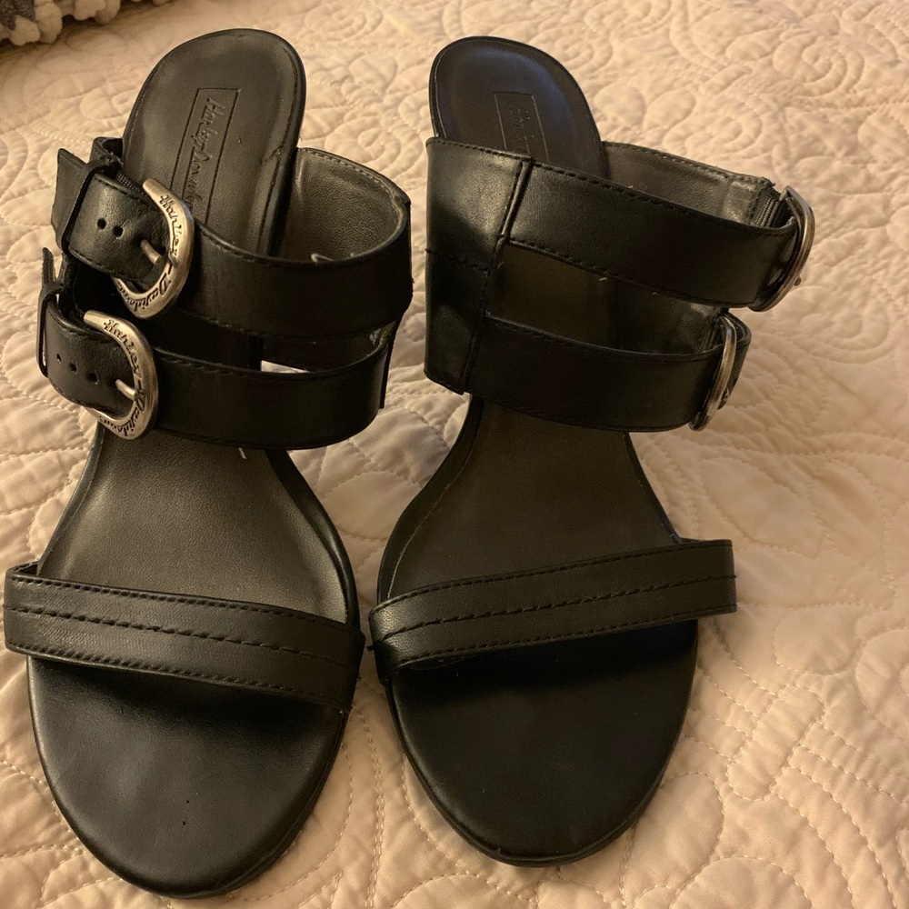 Harley Davidson open toe heel